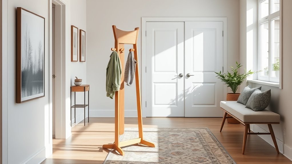 top wooden coat racks
