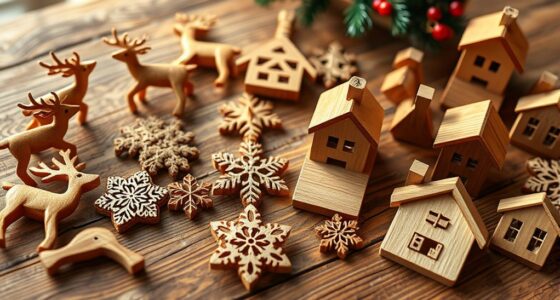 top wooden decorative ornaments
