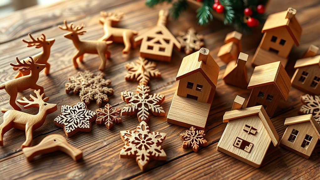 top wooden decorative ornaments