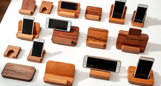 top wooden phone stands