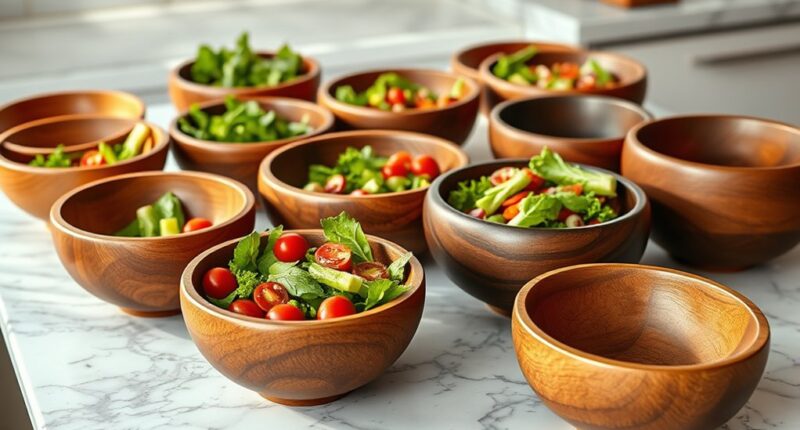 top wooden salad bowls