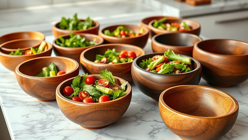 top wooden salad bowls