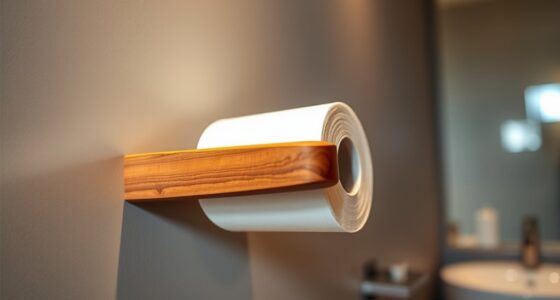 top wooden toilet paper holders