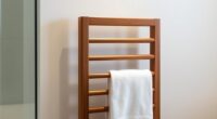 top wooden towel racks