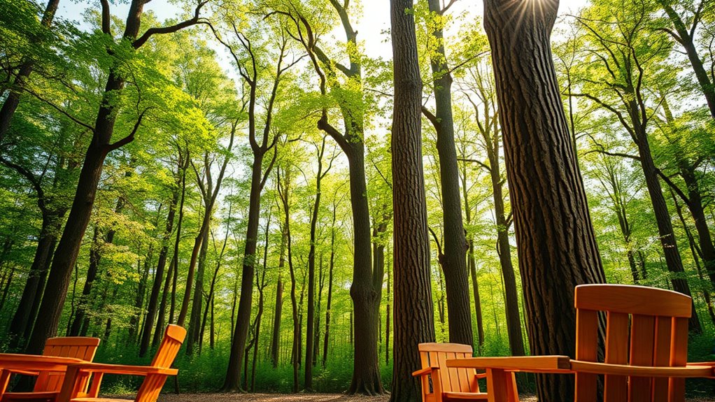 trees absorb and store carbon