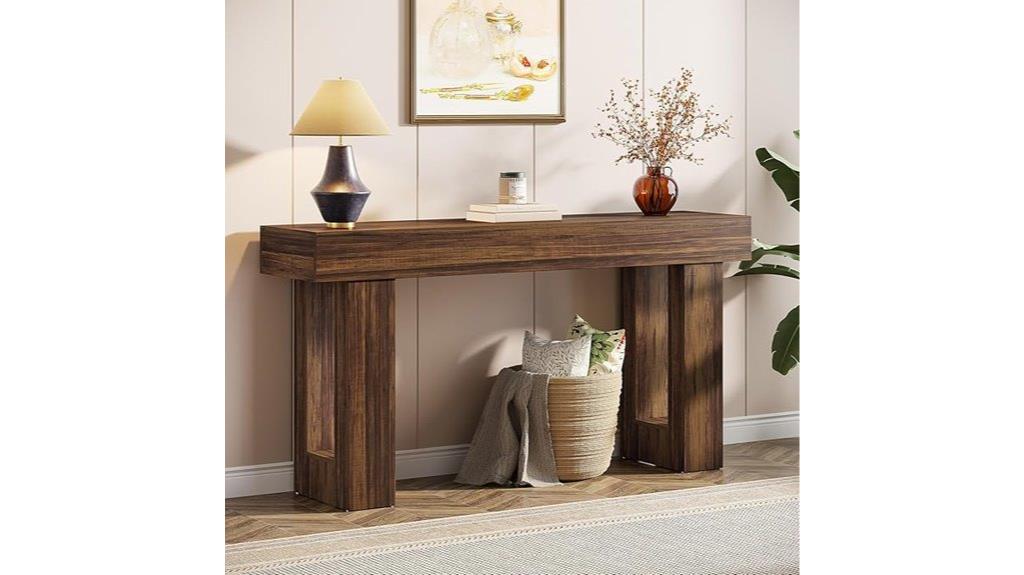 tribesigns 63 inch console table
