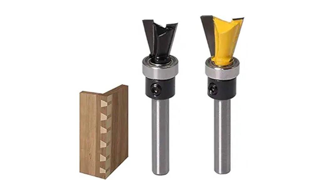 two piece dovetail router bits