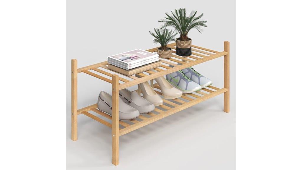 two tier shoe storage