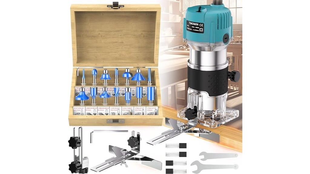 twowin 15 piece router set