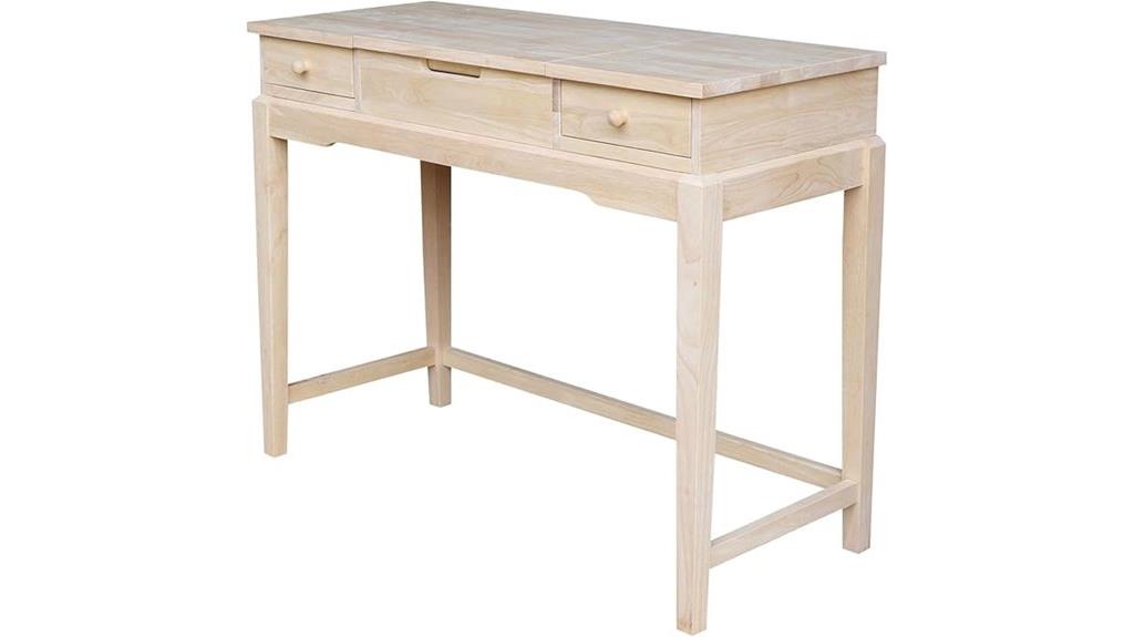 unfinished solid parawood vanity