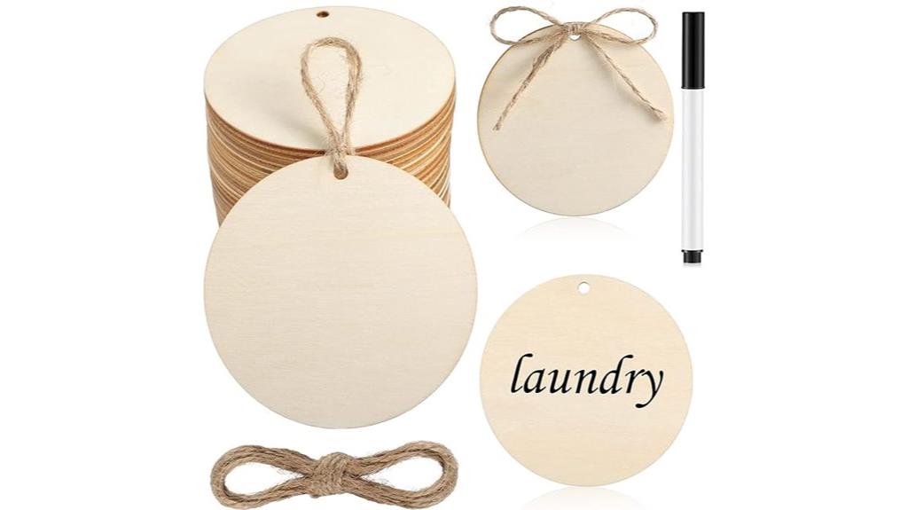 unfinished wood circles pack