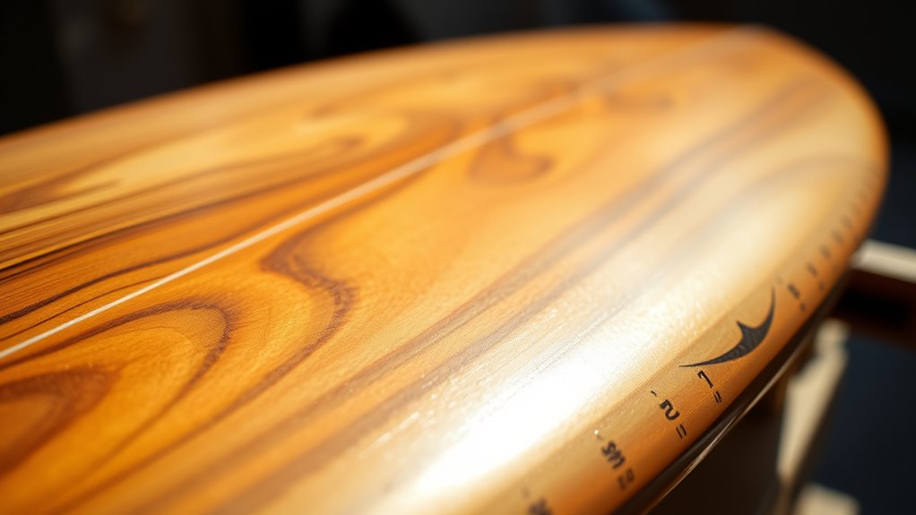 unique handcrafted wooden surfboards