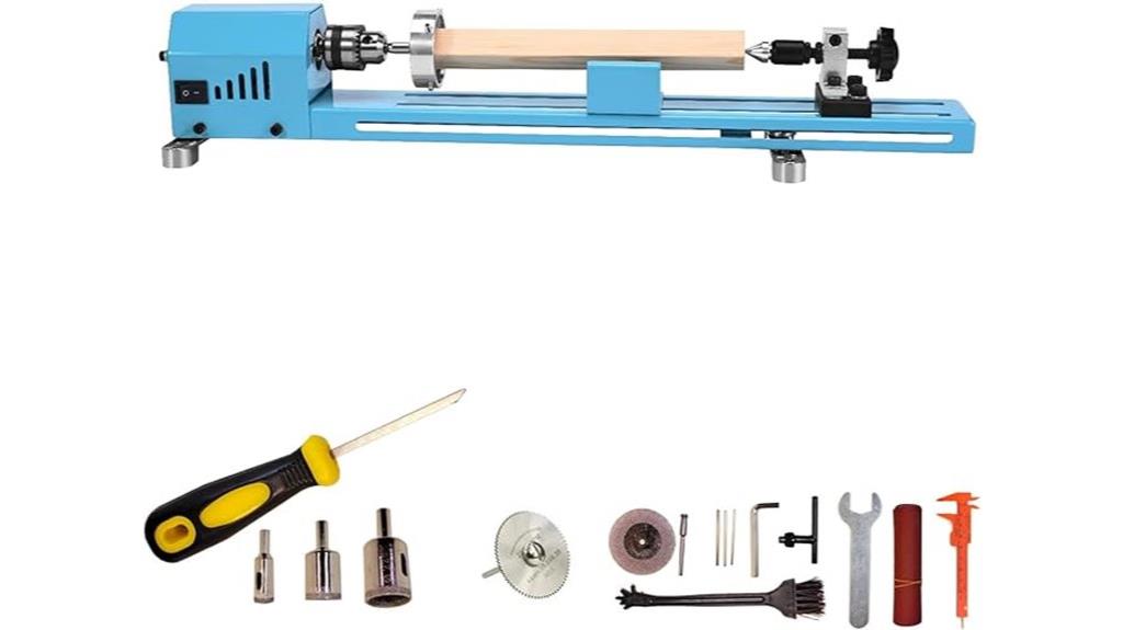 upgraded mini wood lathe