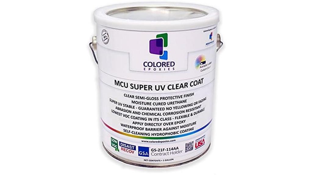 uv resistant epoxy top coat