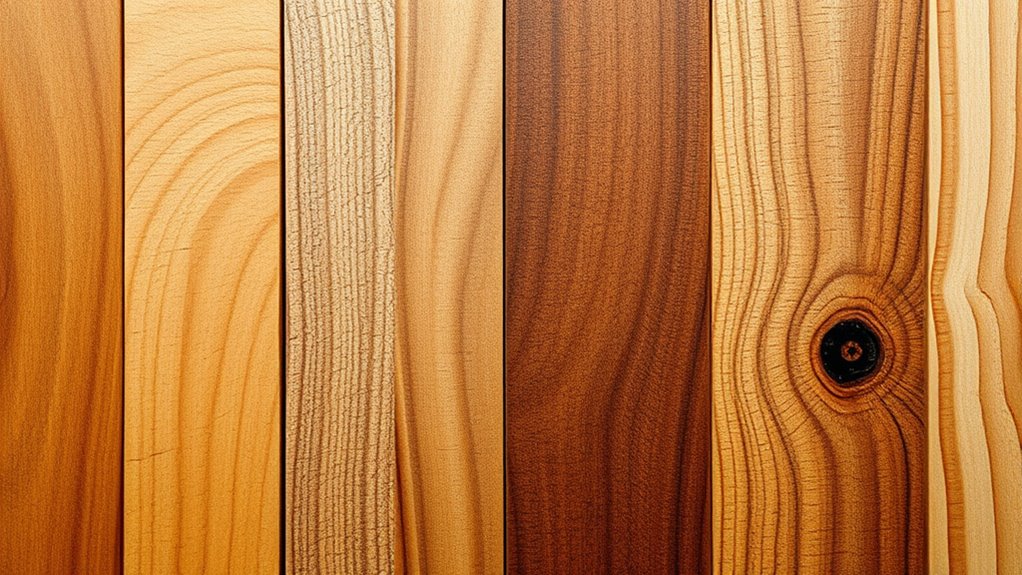 variety in wood textures