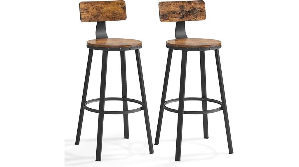 vasagle steel bar stools