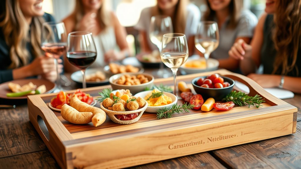 versatile wooden serving trays