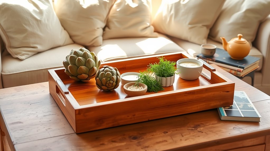 versatile wooden tray decor