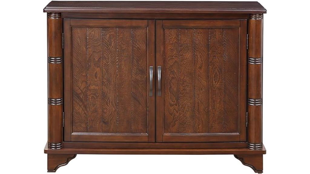 vintage 40 inch wood cabinet
