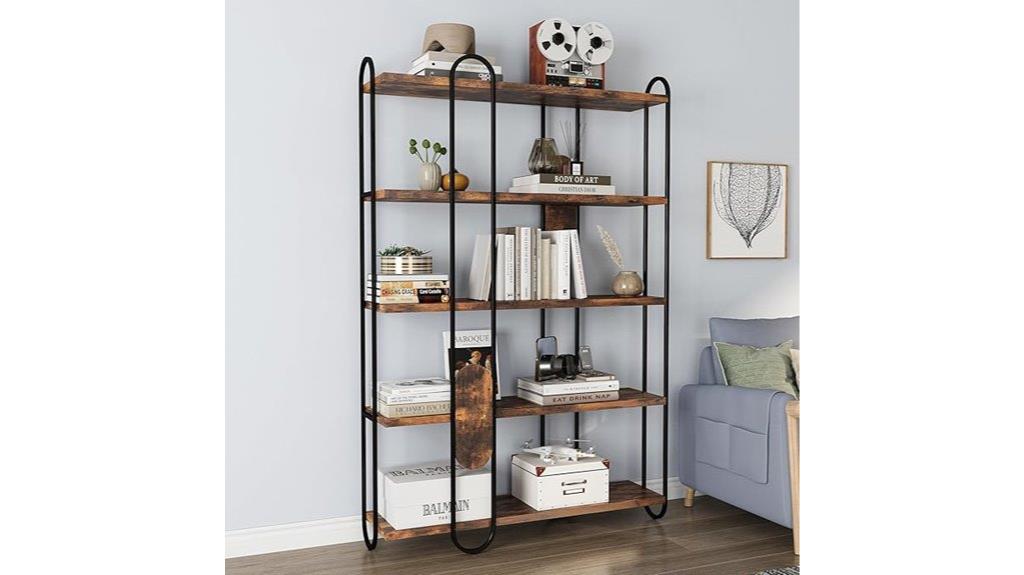 vintage 5 tier bookcase