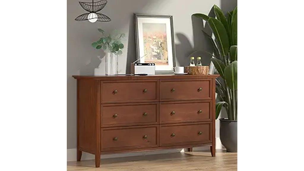 vintage solid wood dresser