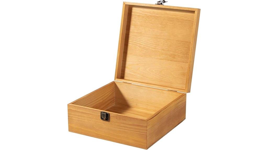 vintage wooden storage box