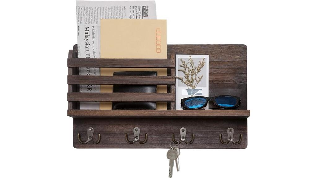 wall mounted mail organizer