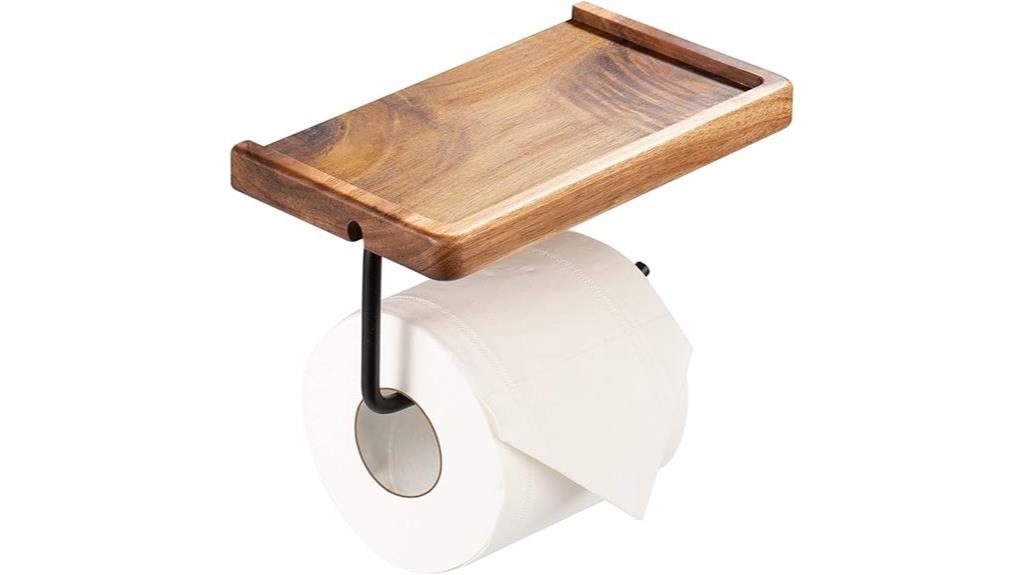 wall mounted toilet paper holder