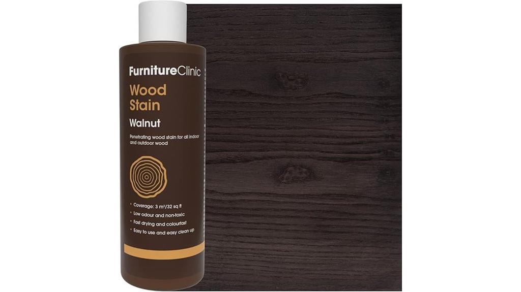 walnut water based stain