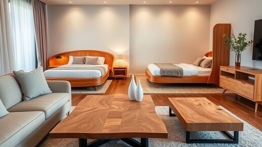 warm sustainable wooden accents