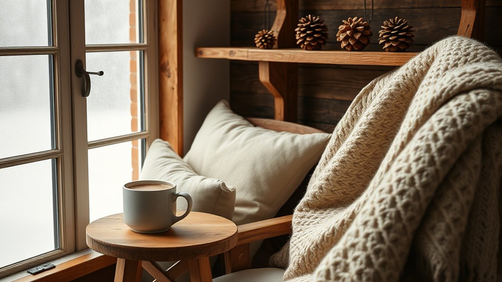 warm wooden cozy decor