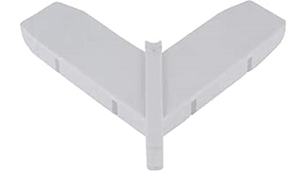 white nylon miter corner