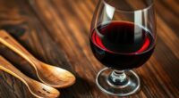 wines complement wooden utensils