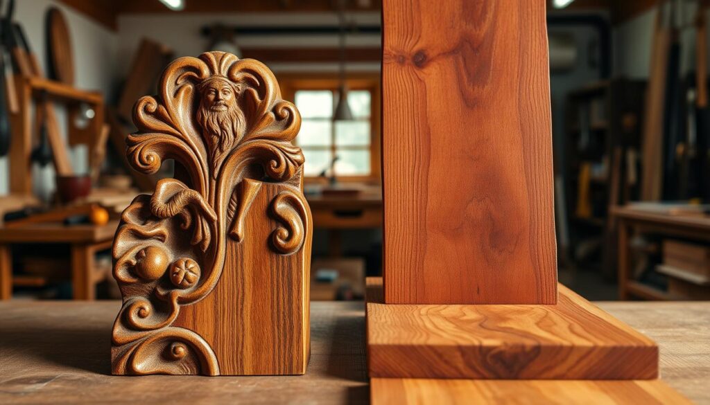wood workability comparison between cherry and mahogany