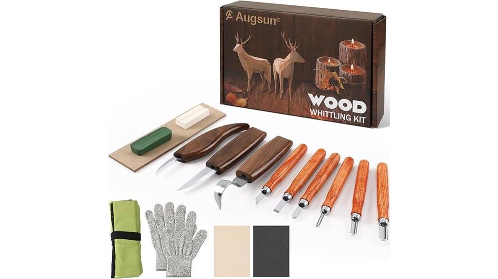 wood carving kit 17 pieces