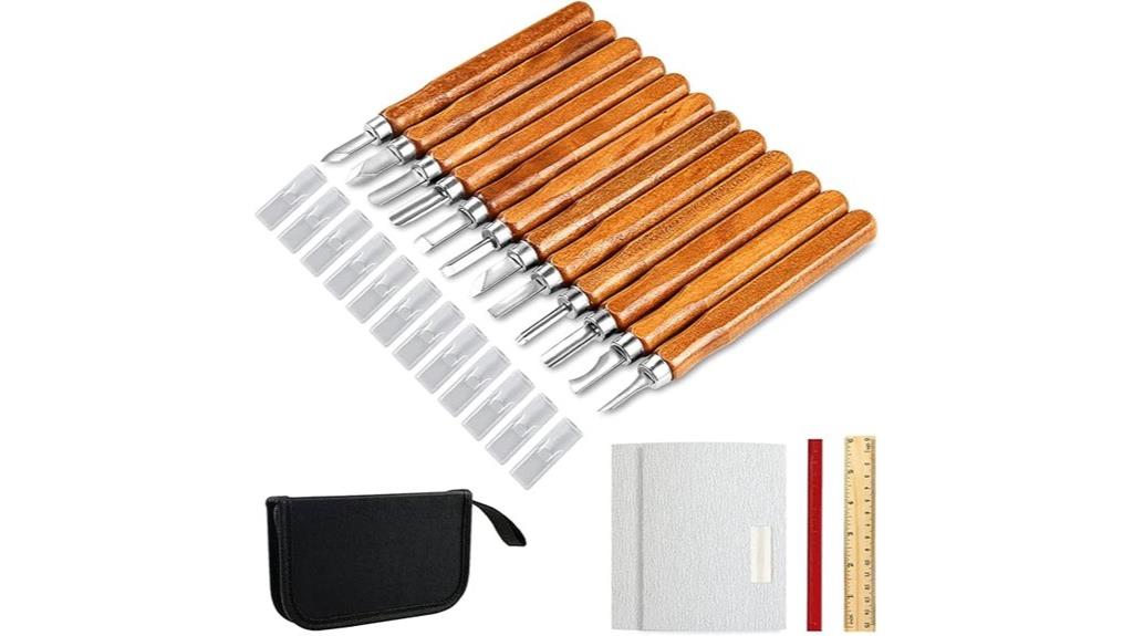 wood carving knife set
