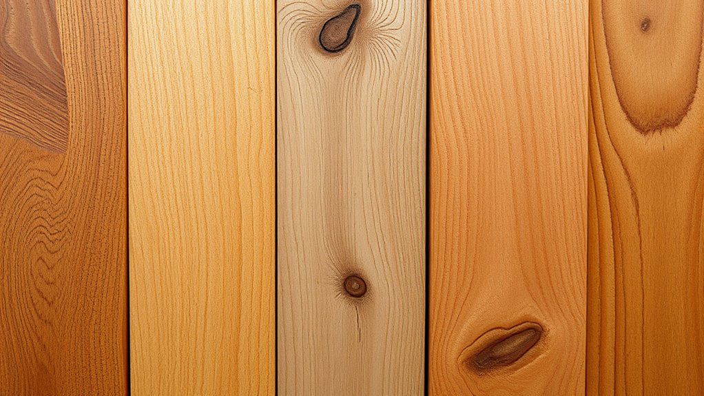 wood grain enhances visual appeal