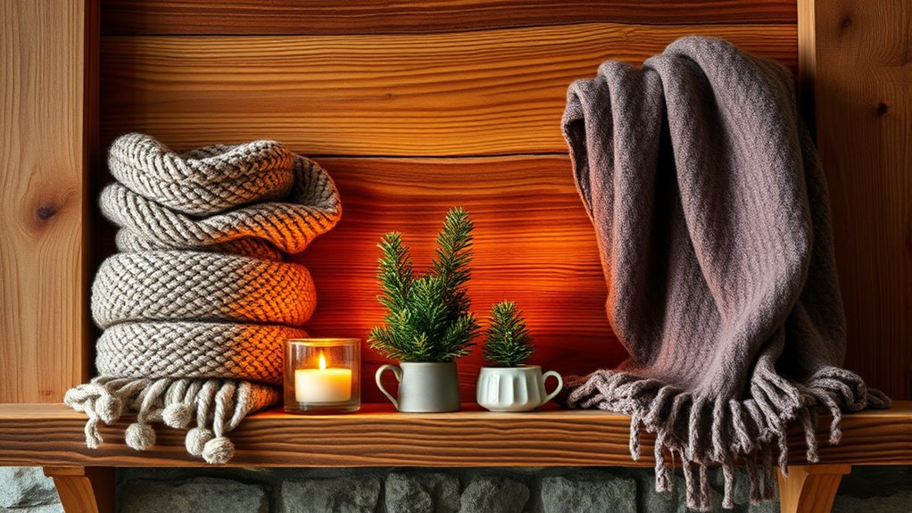 wooden accents create cozy charm