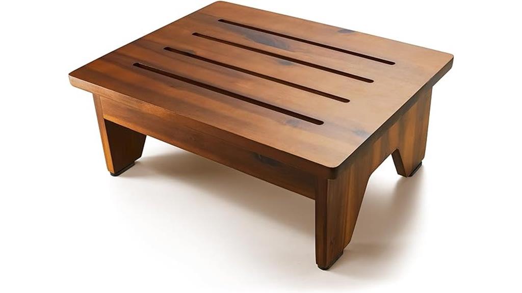 wooden adult step stool