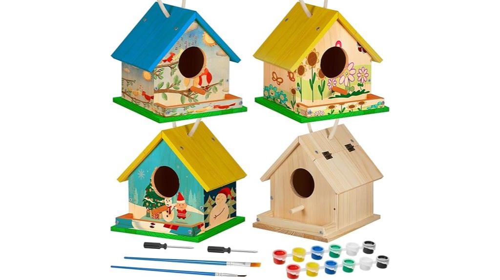 wooden birdhouse diy kit