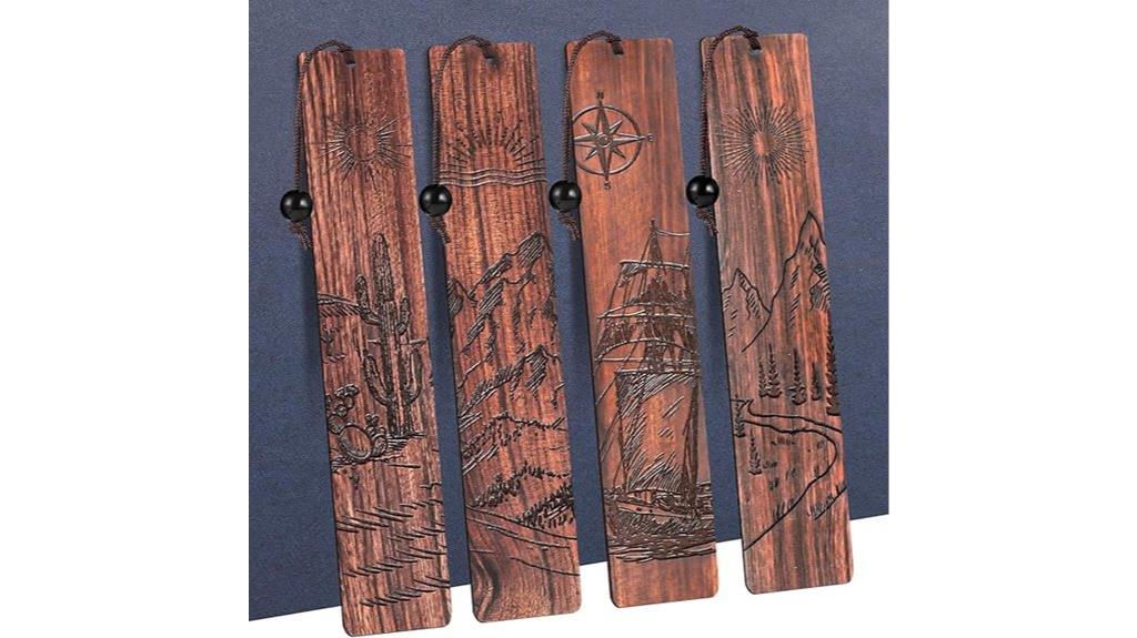 wooden bookmarks for men