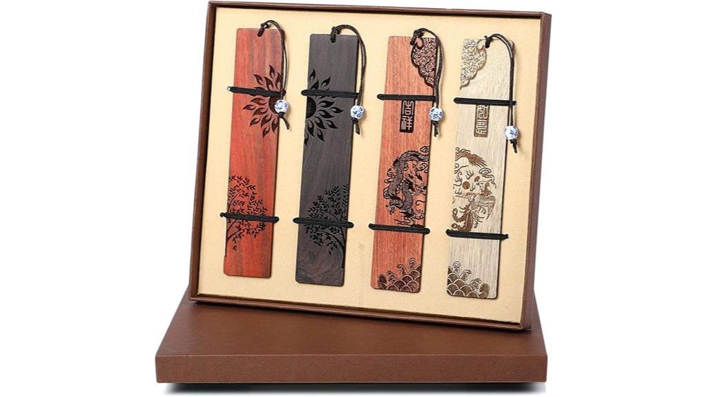 wooden bookmarks for readers