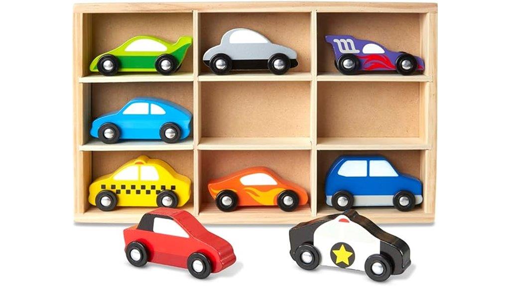wooden car toy set