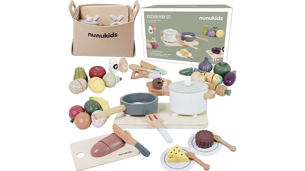 wooden children s kitchen play