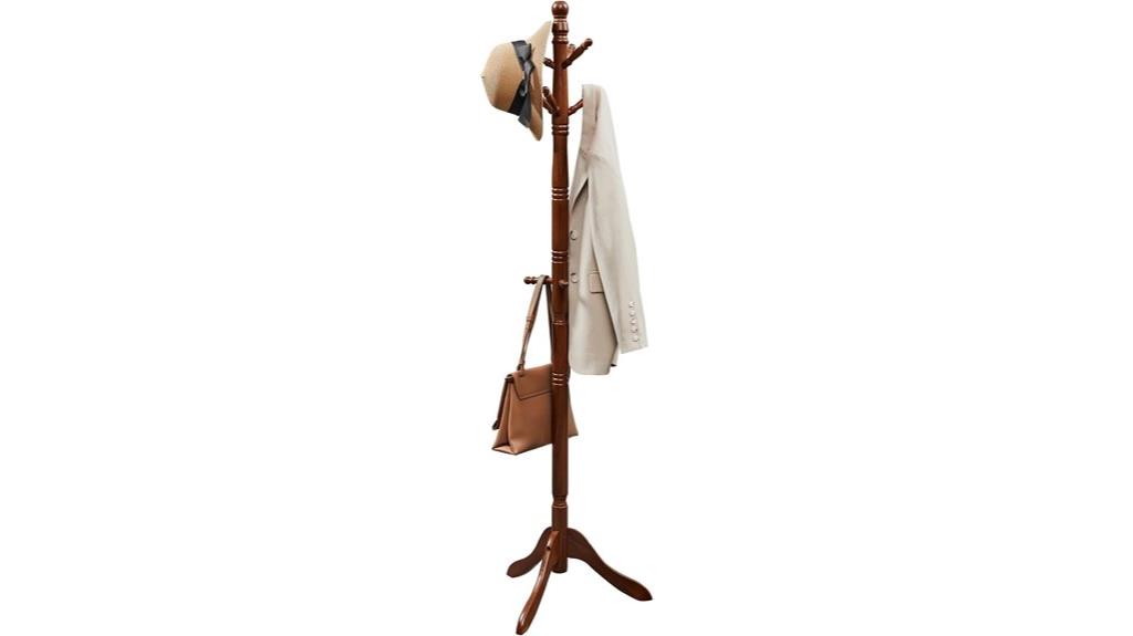 wooden coat stand