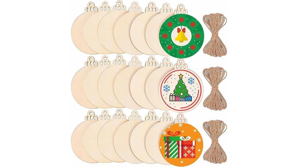 wooden craft slices pack