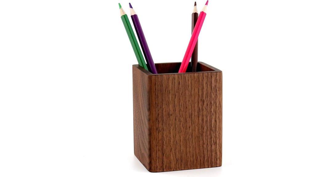 wooden desk organizer