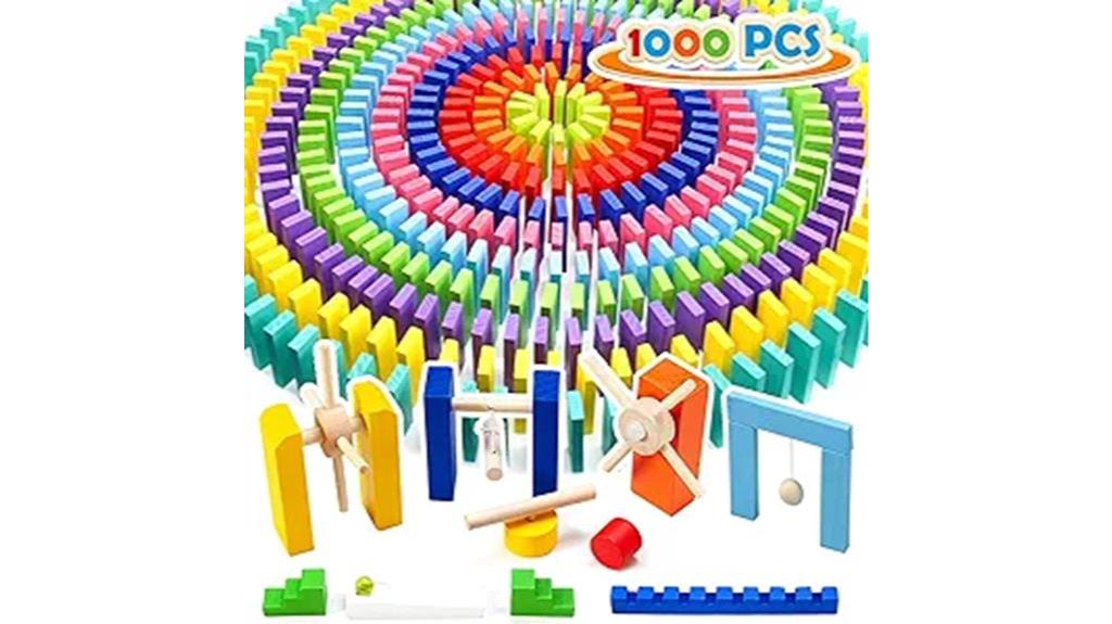wooden dominoes with storage