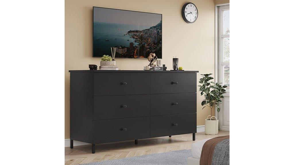 wooden double dresser storage