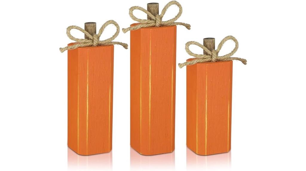 wooden fall decor set